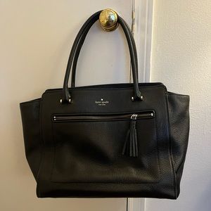 Kate Spade Outlet Black Leather Tote